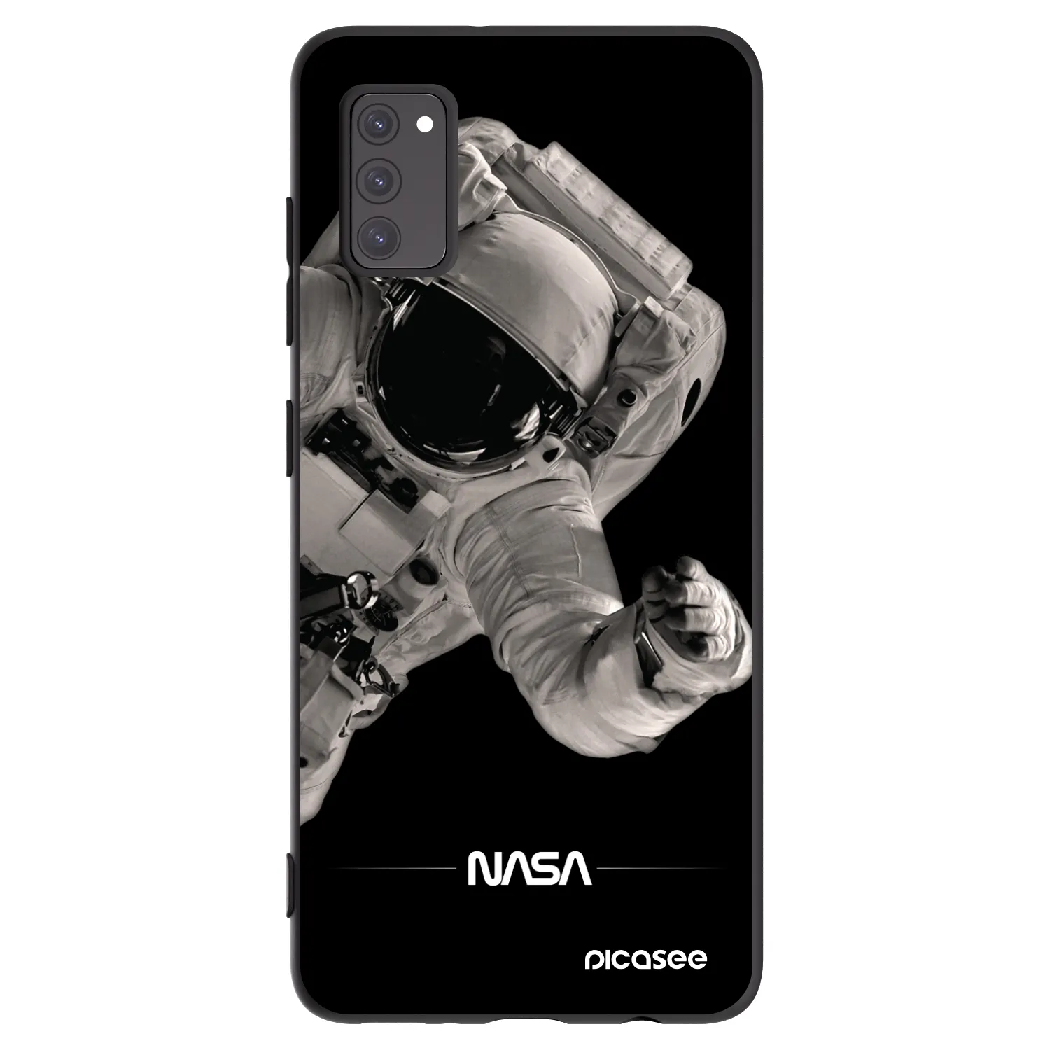 Picasee fekete szilikon tok az alábbi mobiltelefonokra Samsung Galaxy A41 A415F - Astronaut Big