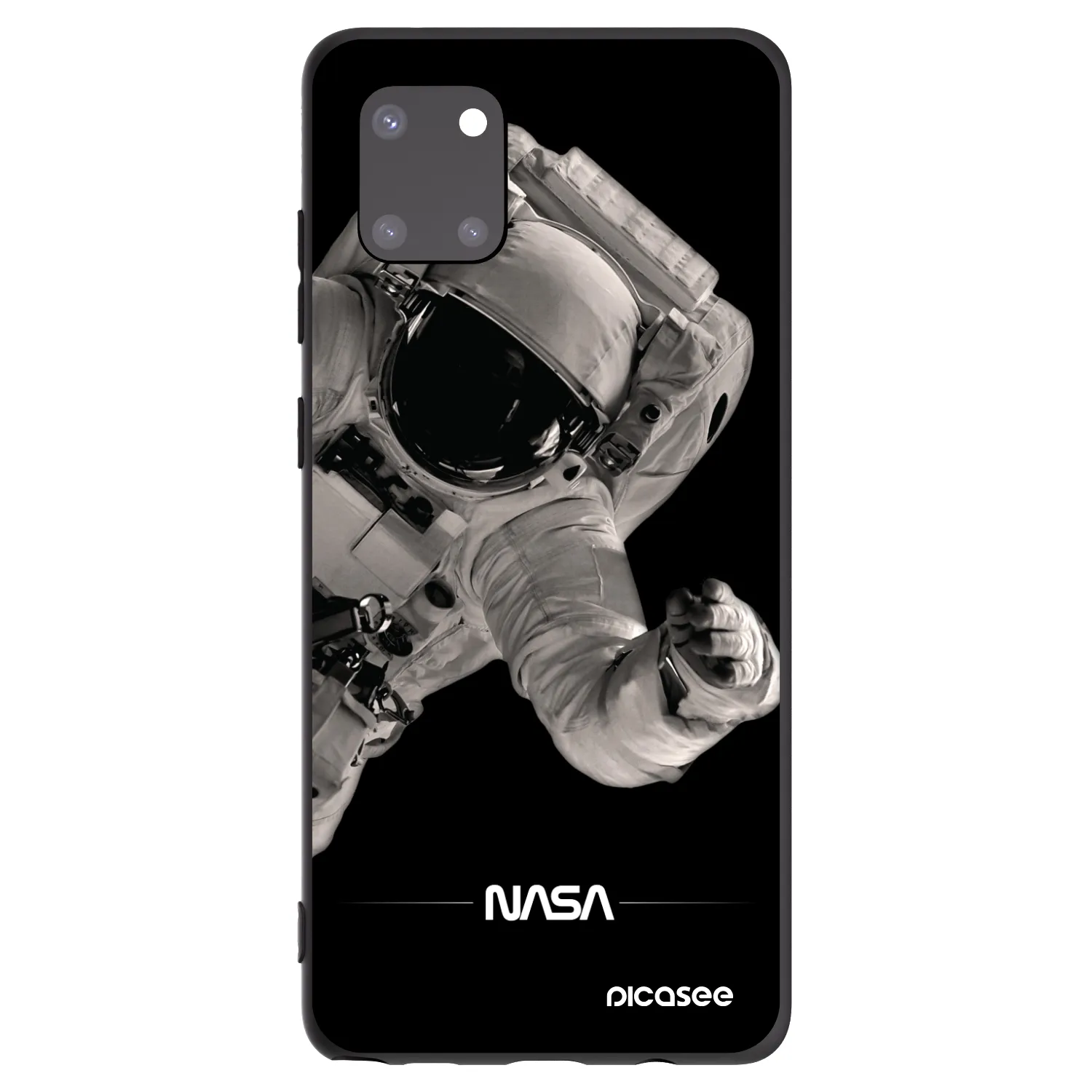 Picasee fekete szilikon tok az alábbi mobiltelefonokra Samsung Galaxy Note 10 Lite N770F - Astronaut Big