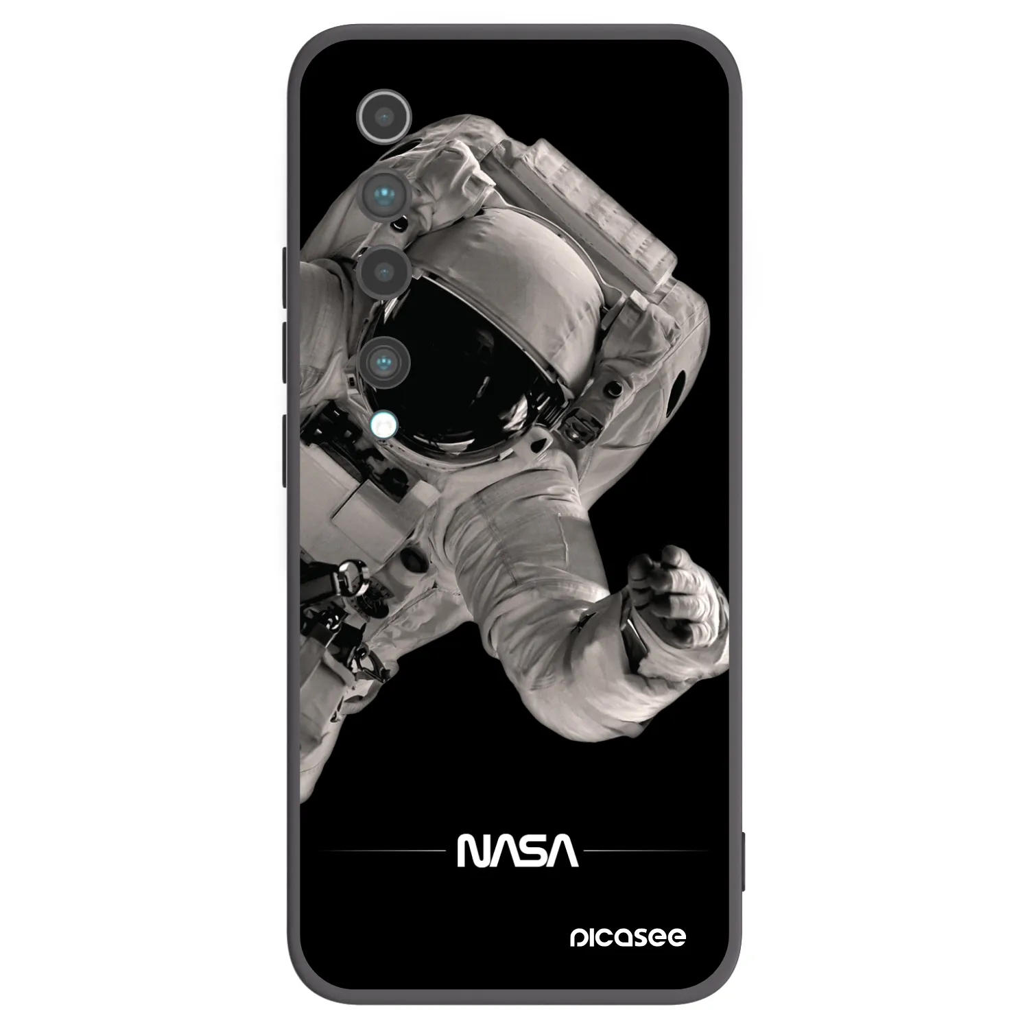 Picasee fekete szilikon tok az alábbi mobiltelefonokra Xiaomi Mi 10 - Astronaut Big