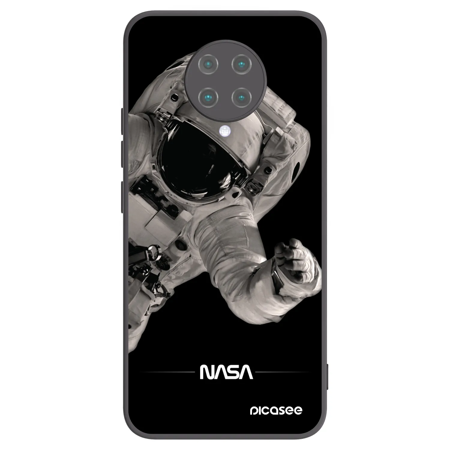 Picasee fekete szilikon tok az alábbi mobiltelefonokra Xiaomi Poco F2 Pro - Astronaut Big