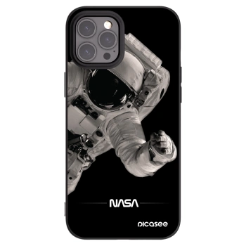 Picasee fekete szilikon tok az alábbi mobiltelefonokra Apple iPhone 12 Pro Max - Astronaut Big