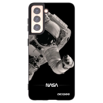 Picasee fekete szilikon tok az alábbi mobiltelefonokra Samsung Galaxy S21 5G G991B - Astronaut Big