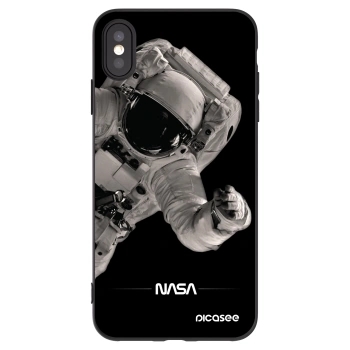 Picasee fekete szilikon tok az alábbi mobiltelefonokra Apple iPhone XS Max - Astronaut Big