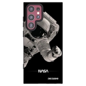 Picasee fekete szilikon tok az alábbi mobiltelefonokra Samsung Galaxy S22 Ultra 5G - Astronaut Big