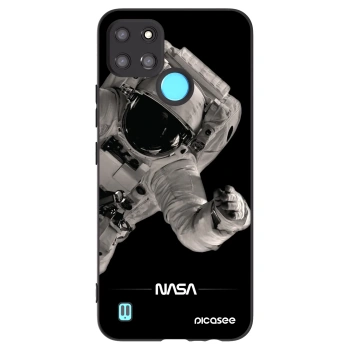 Picasee fekete szilikon tok az alábbi mobiltelefonokra Realme C21Y - Astronaut Big