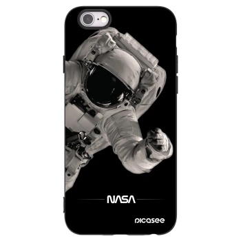 Picasee fekete szilikon tok az alábbi mobiltelefonokra Apple iPhone 6/6S - Astronaut Big