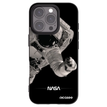 Picasee fekete szilikon tok az alábbi mobiltelefonokra Apple iPhone 16 Pro - Astronaut Big