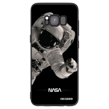 Picasee fekete szilikon tok az alábbi mobiltelefonokra Samsung Galaxy S8 G950F - Astronaut Big