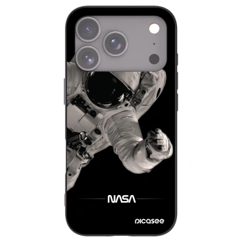 Picasee fekete szilikon tok az alábbi mobiltelefonokra Apple iPhone 17 Pro - Astronaut Big