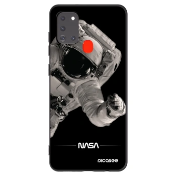 Picasee fekete szilikon tok az alábbi mobiltelefonokra Samsung Galaxy A21s - Astronaut Big