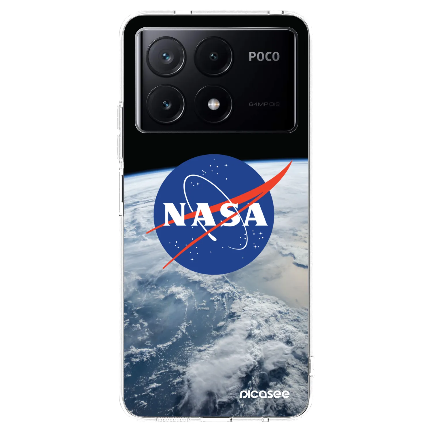 Picasee átlátszó szilikon tok az alábbi mobiltelefonokra Xiaomi Poco X6 Pro - Nasa Earth