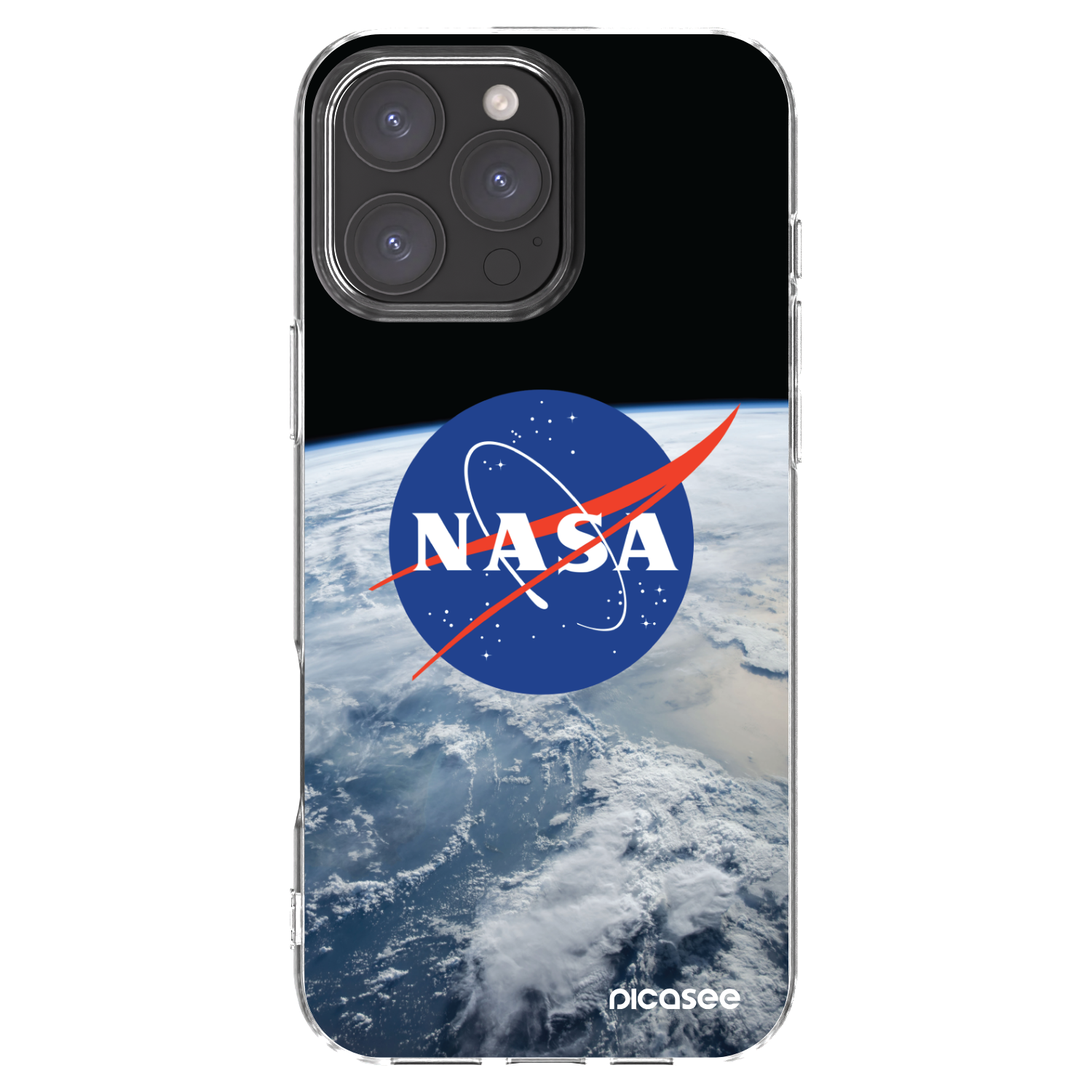 Picasee átlátszó szilikon tok az alábbi mobiltelefonokra Apple iPhone 16 Pro Max - Nasa Earth