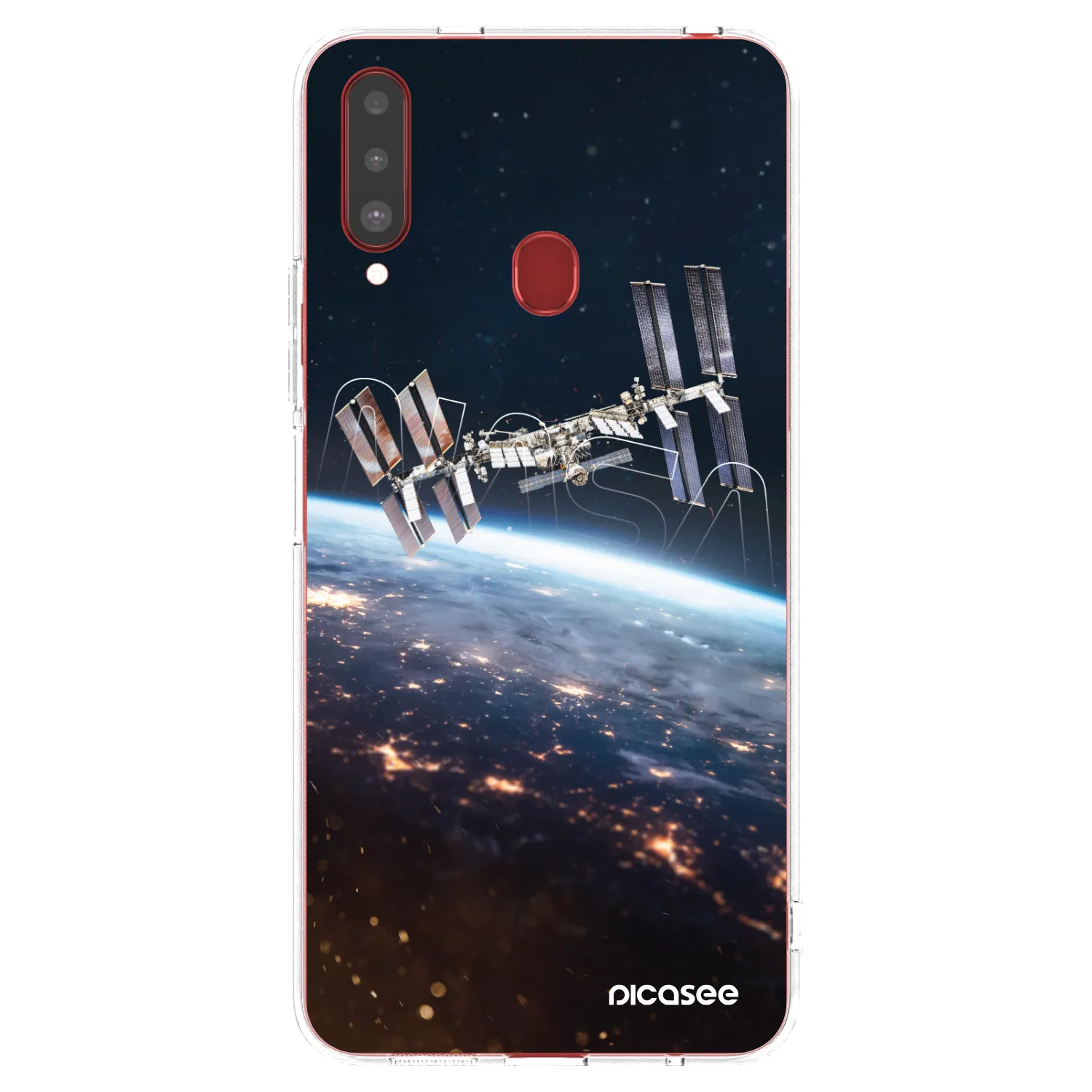 Picasee átlátszó szilikon tok az alábbi mobiltelefonokra Samsung Galaxy A20s - Station