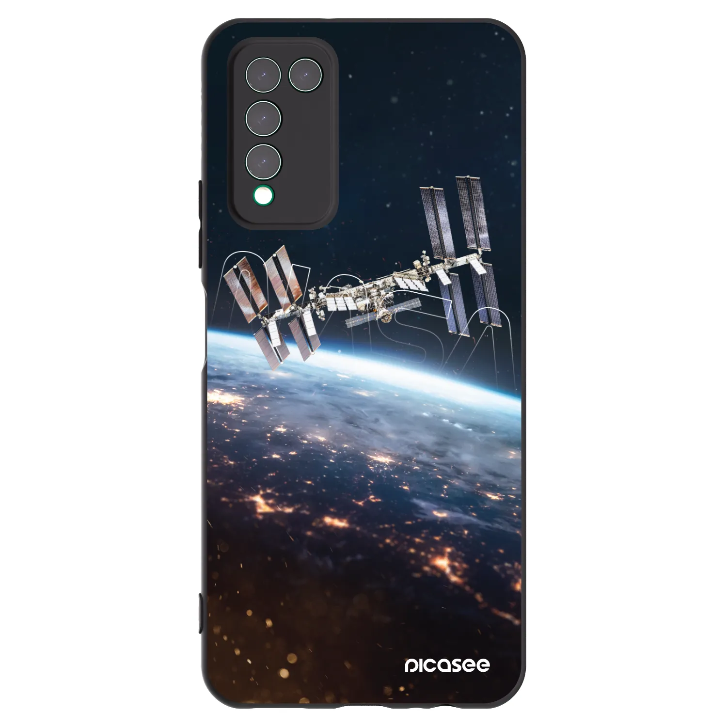 Picasee fekete szilikon tok az alábbi mobiltelefonokra Honor 10X Lite - Station