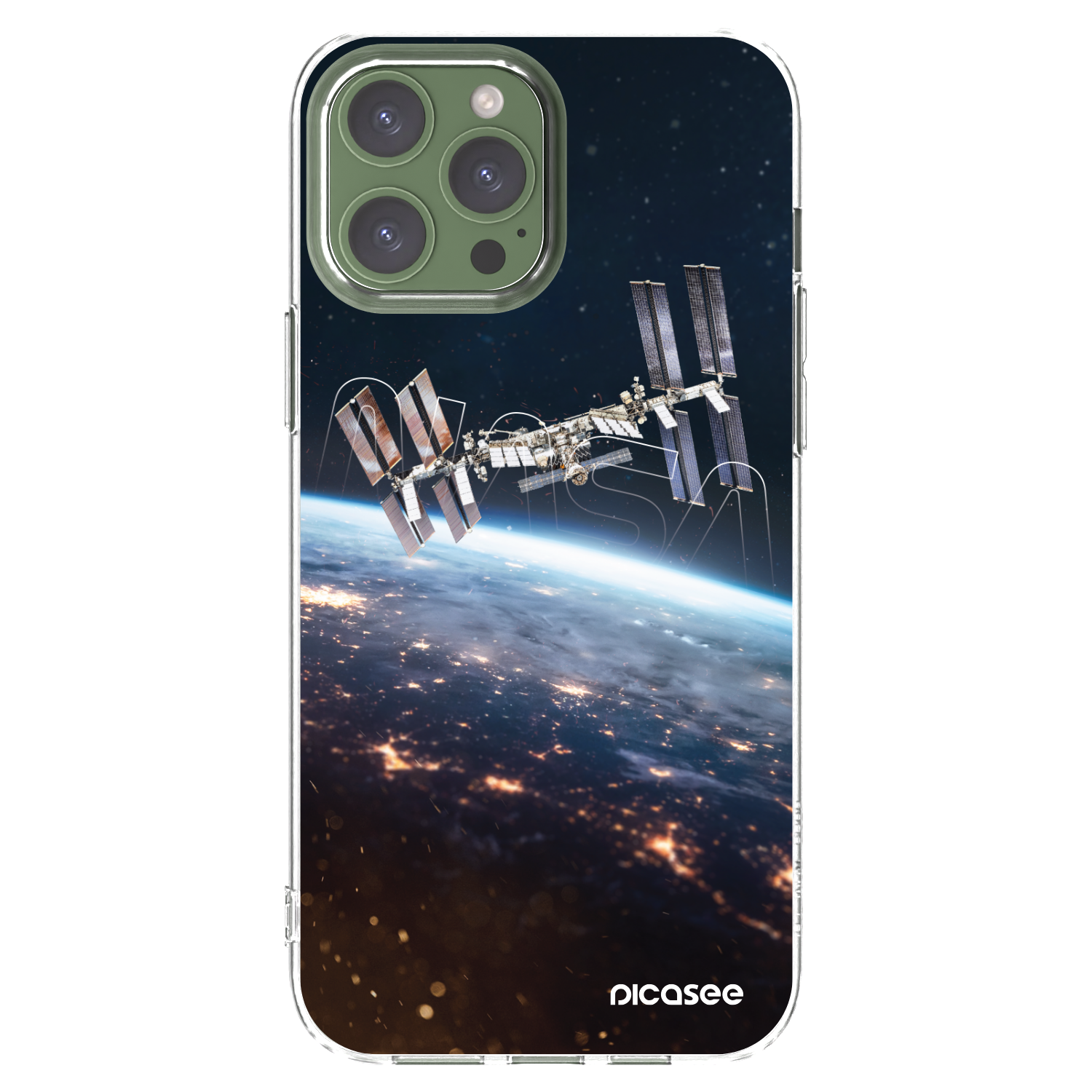 Picasee átlátszó szilikon tok az alábbi mobiltelefonokra Apple iPhone 13 Pro Max - Station