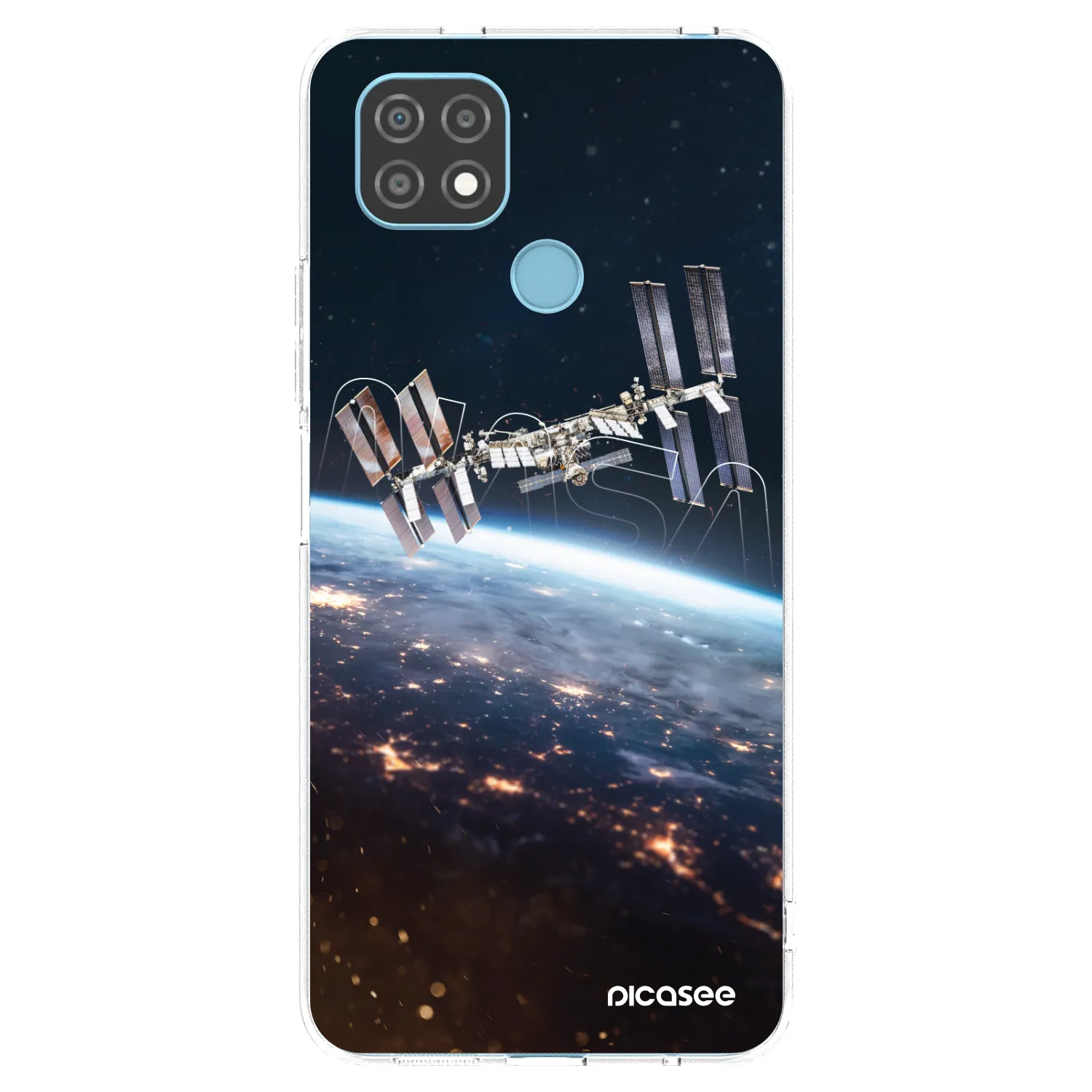 Picasee átlátszó szilikon tok az alábbi mobiltelefonokra Realme C21 - Station