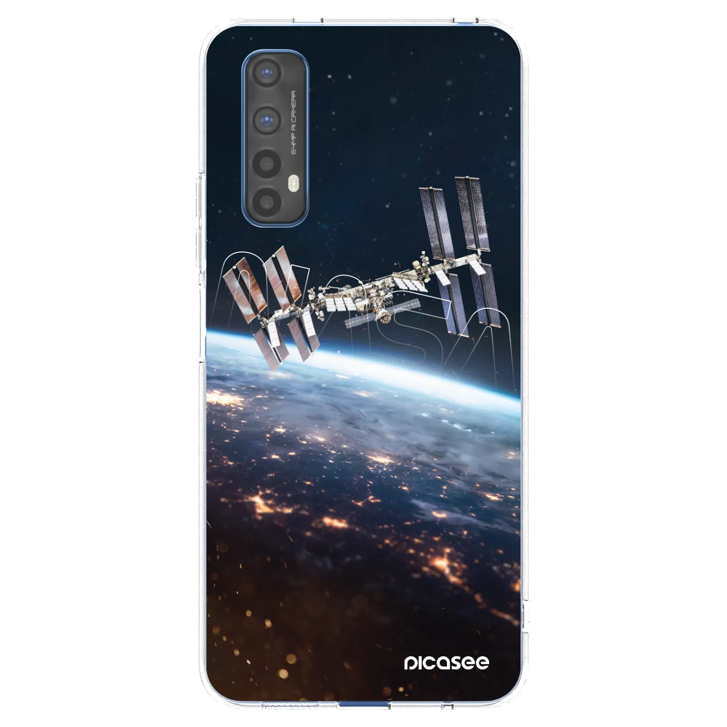 Picasee átlátszó szilikon tok az alábbi mobiltelefonokra Realme 7 - Station