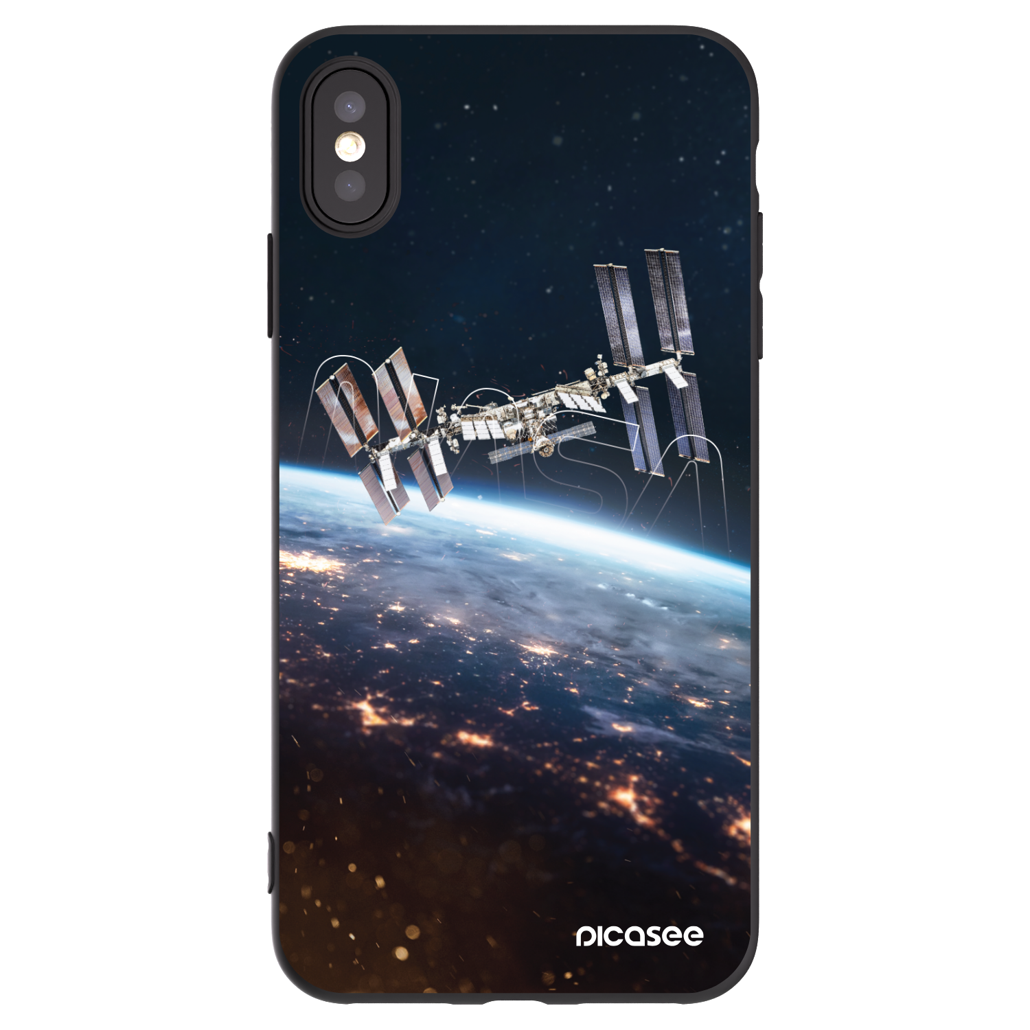Picasee fekete szilikon tok az alábbi mobiltelefonokra Apple iPhone XS Max - Station