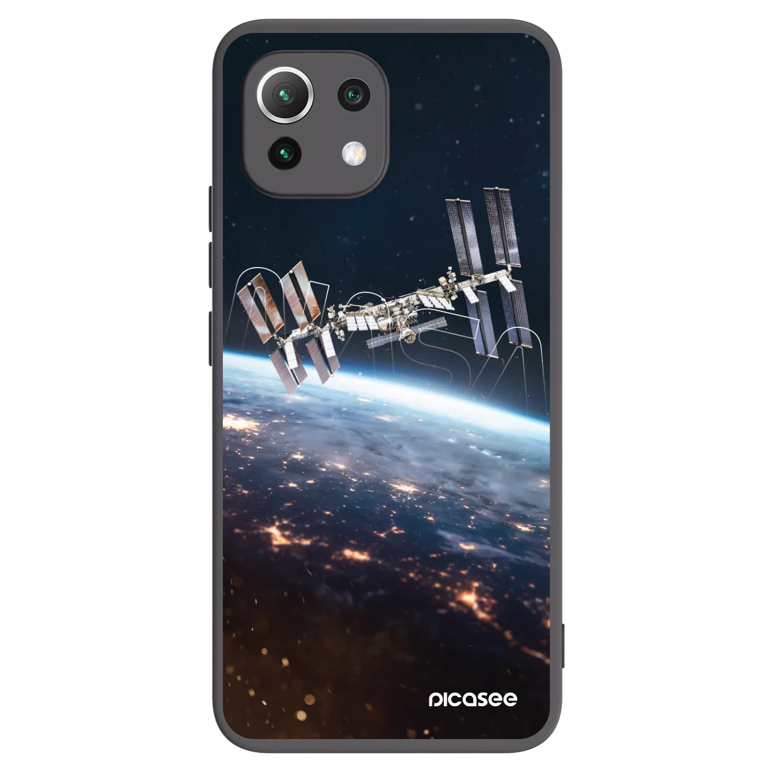 Picasee fekete szilikon tok az alábbi mobiltelefonokra Xiaomi 11 Lite 5G NE - Station