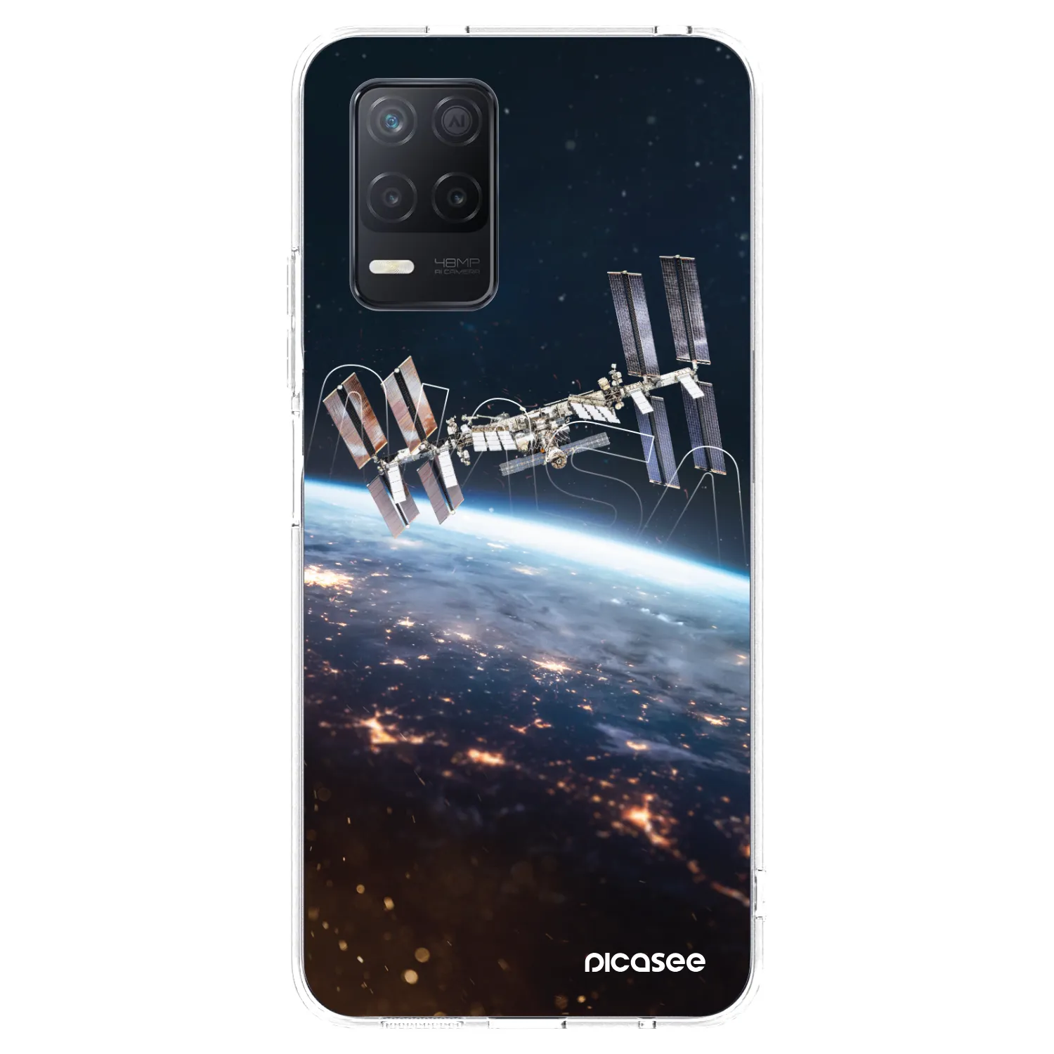 Picasee átlátszó szilikon tok az alábbi mobiltelefonokra Realme 8 5G - Station