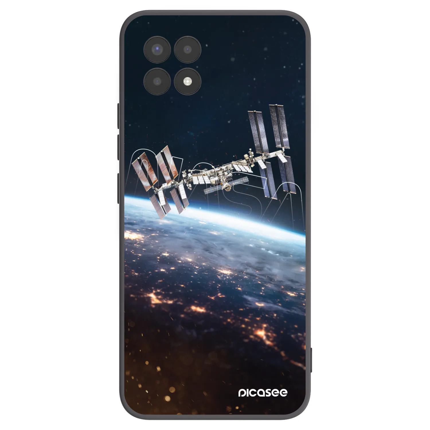 Picasee fekete szilikon tok az alábbi mobiltelefonokra Realme 8i - Station