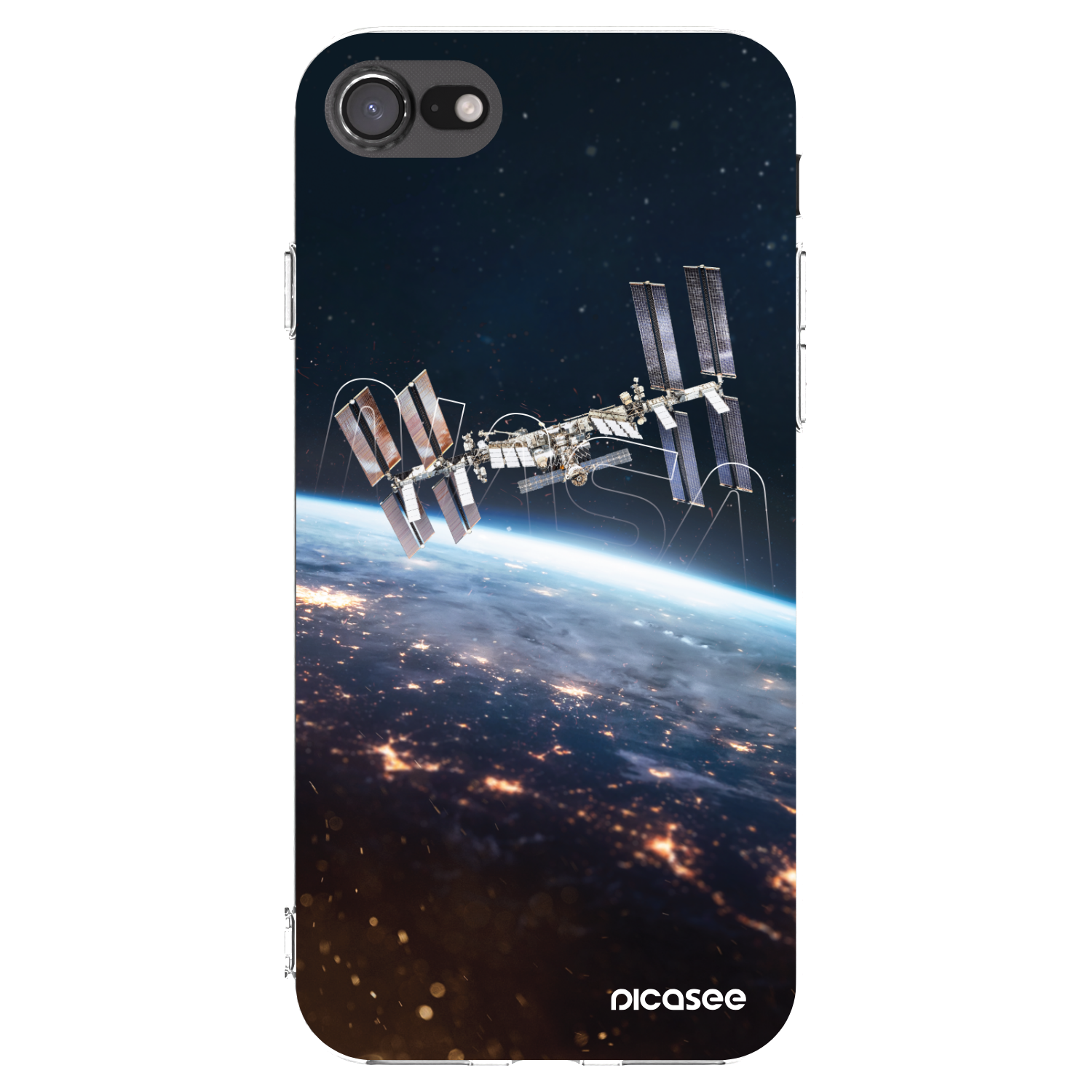 Picasee átlátszó szilikon tok az alábbi mobiltelefonokra Apple iPhone SE 2022 - Station