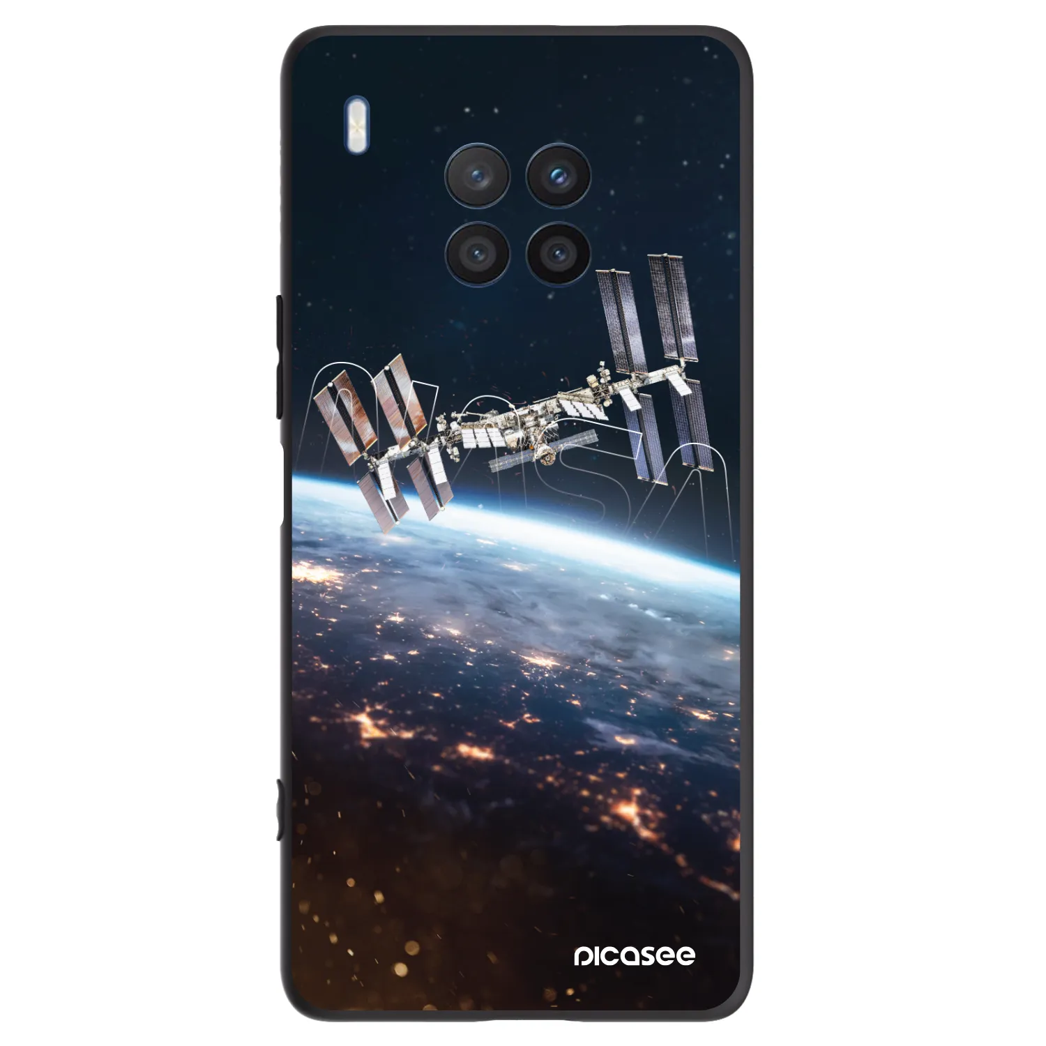 Picasee fekete szilikon tok az alábbi mobiltelefonokra Honor 50 Lite - Station