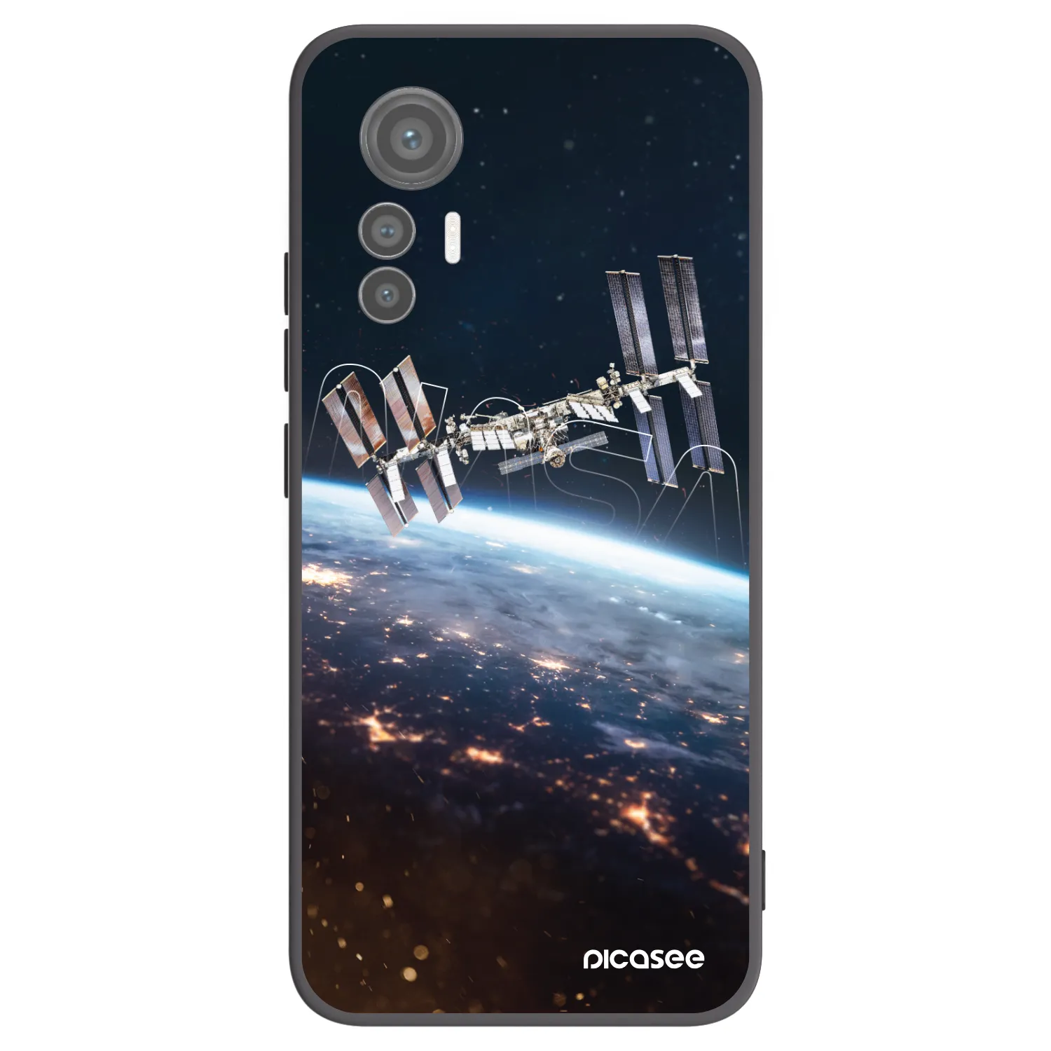 Picasee fekete szilikon tok az alábbi mobiltelefonokra Xiaomi 12 Lite - Station