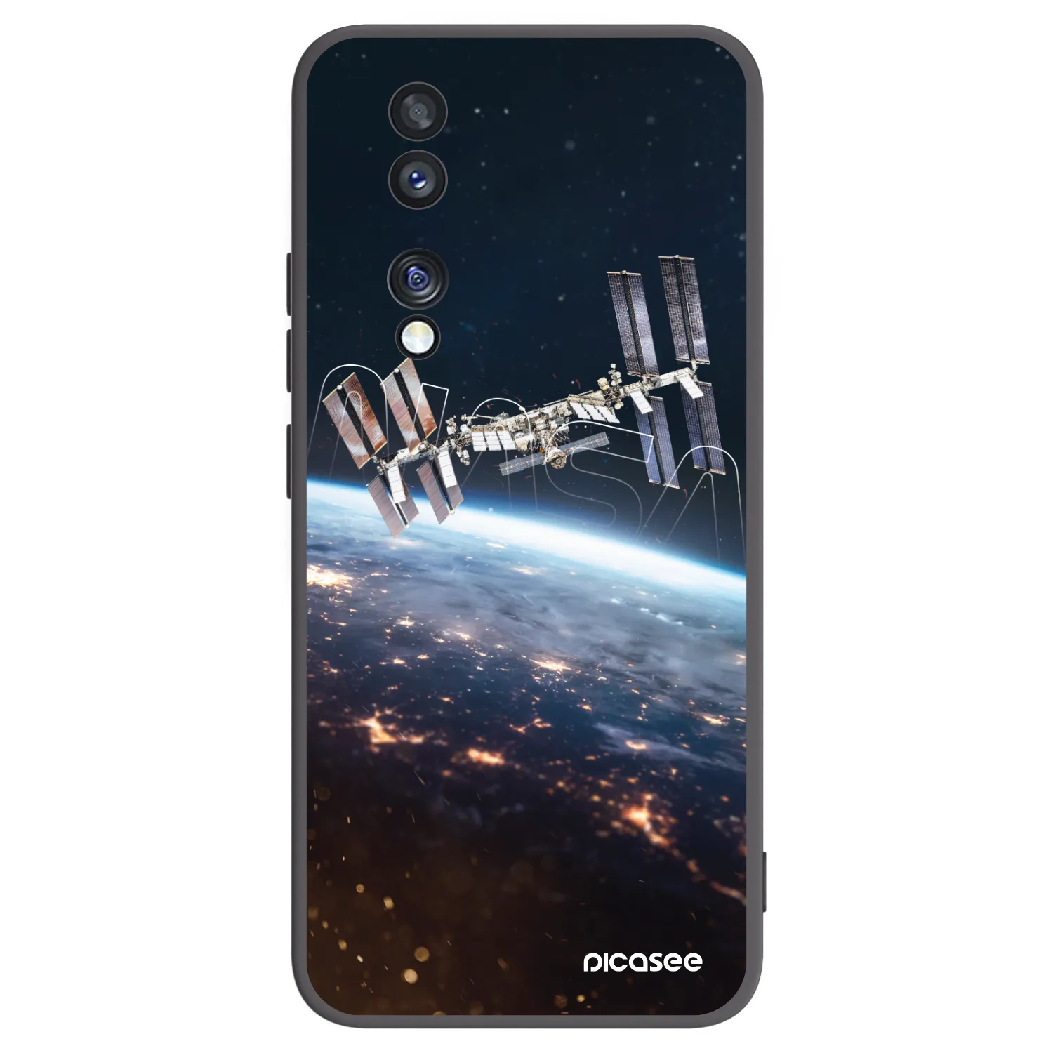 Picasee fekete szilikon tok az alábbi mobiltelefonokra Honor 70 - Station