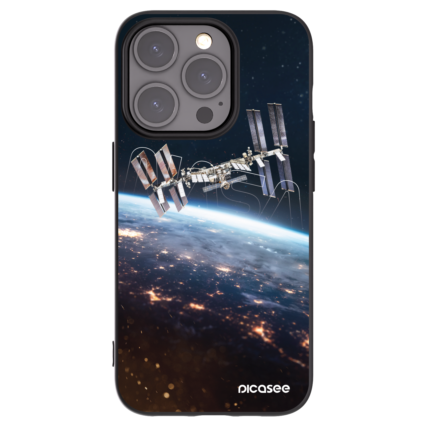 Picasee fekete szilikon tok az alábbi mobiltelefonokra Apple iPhone 15 Pro - Station