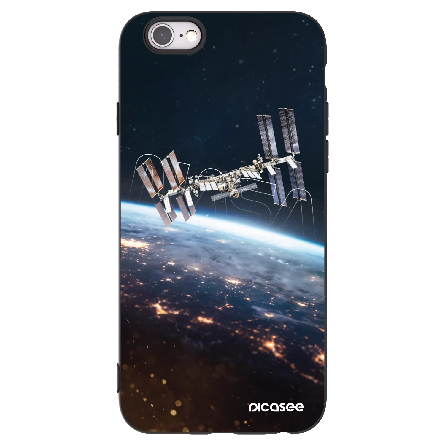 Picasee fekete szilikon tok az alábbi mobiltelefonokra Apple iPhone 6/6S - Station