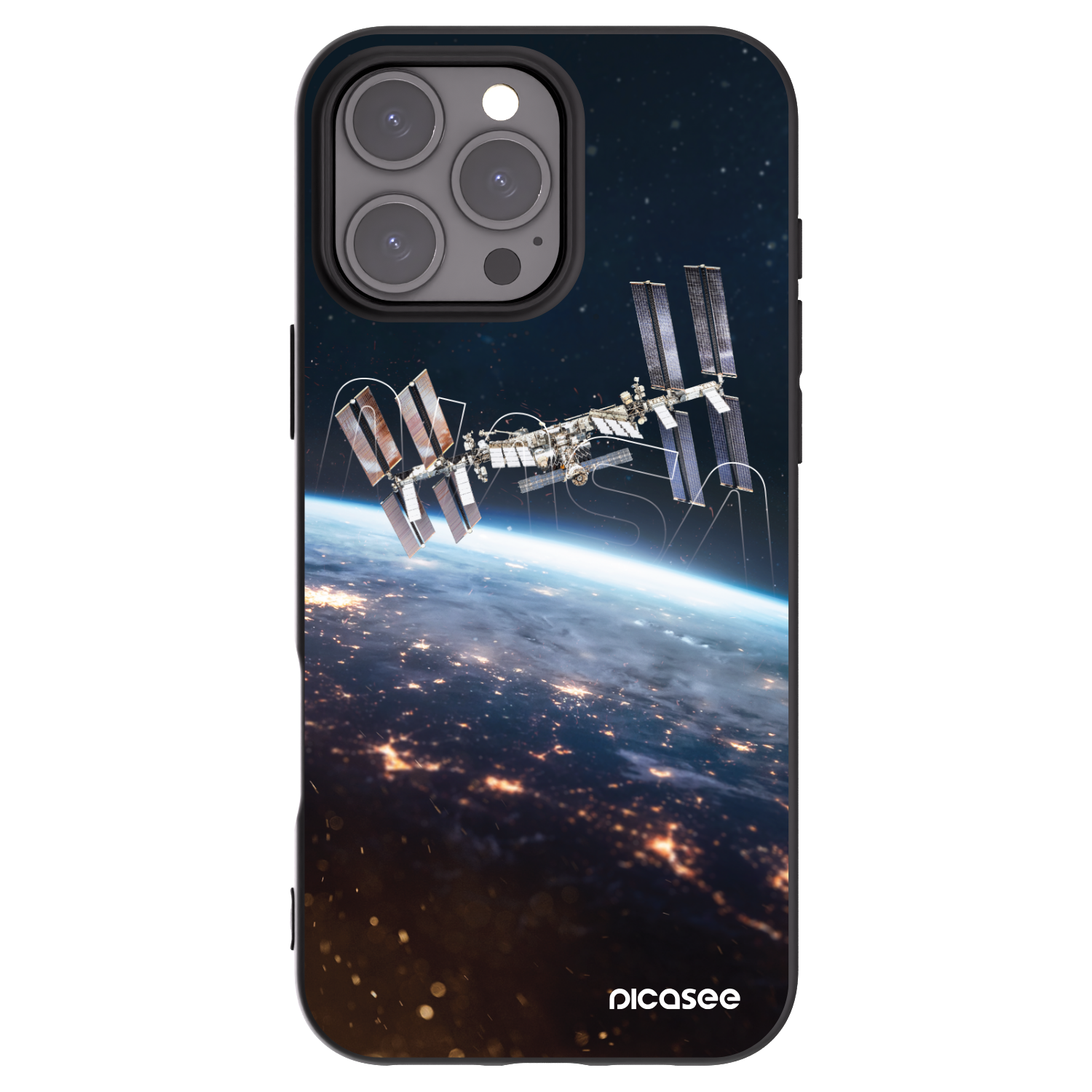 Picasee fekete szilikon tok az alábbi mobiltelefonokra Apple iPhone 16 Pro Max - Station