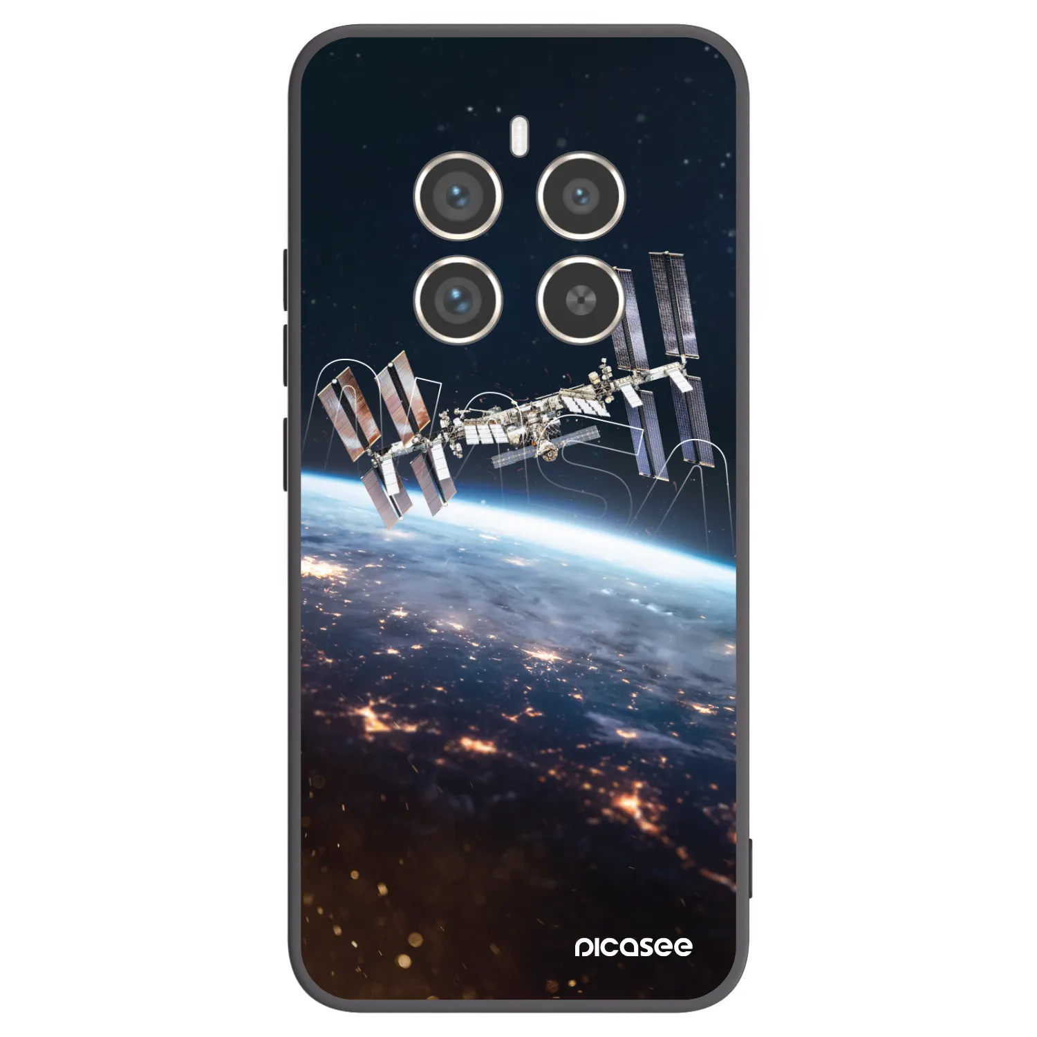 Picasee fekete szilikon tok az alábbi mobiltelefonokra Realme 12 Pro 5G - Station