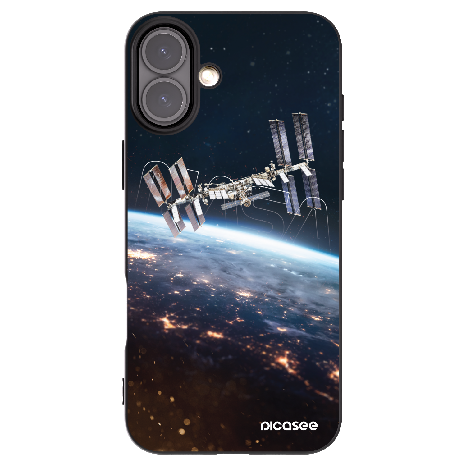 Picasee fekete szilikon tok az alábbi mobiltelefonokra Apple iPhone 16 Plus - Station