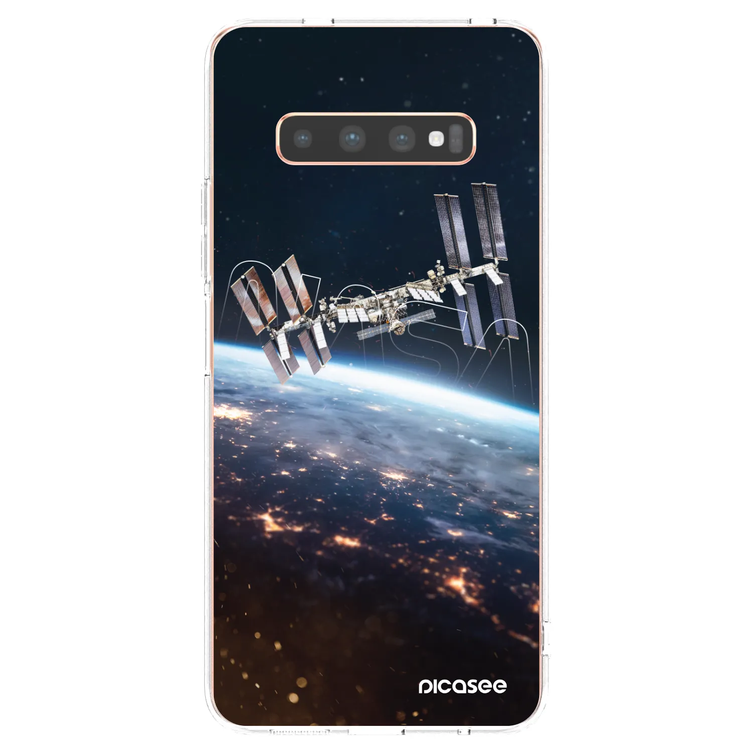 Picasee átlátszó szilikon tok az alábbi mobiltelefonokra Samsung Galaxy S10 Plus G975 - Station