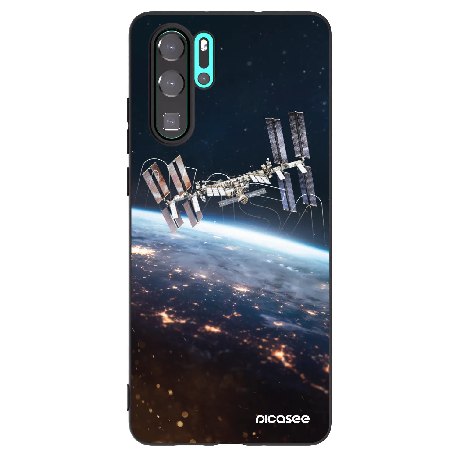 Picasee fekete szilikon tok az alábbi mobiltelefonokra Huawei P30 Pro - Station
