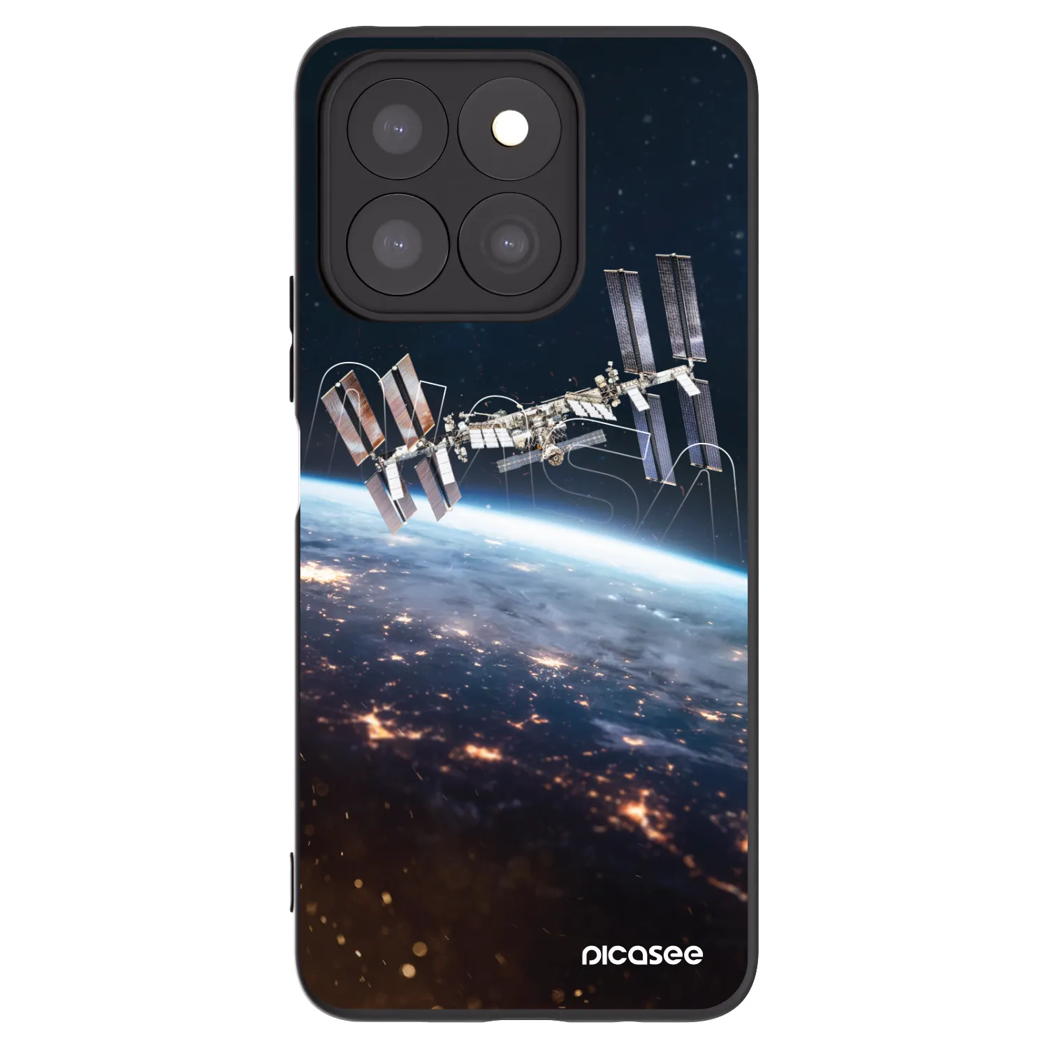 Picasee fekete szilikon tok az alábbi mobiltelefonokra Honor X8c - Station