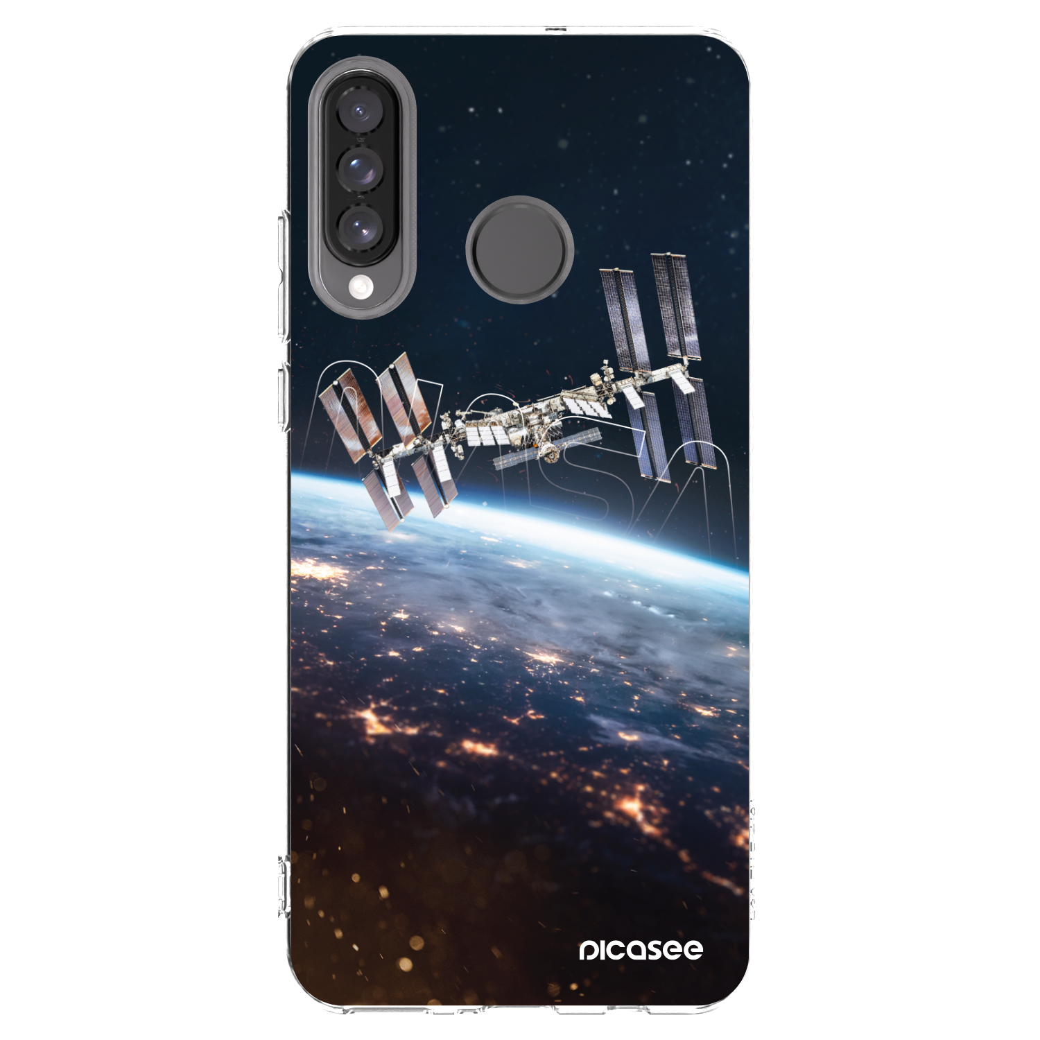 Picasee átlátszó szilikon tok az alábbi mobiltelefonokra Huawei P30 Lite - Station