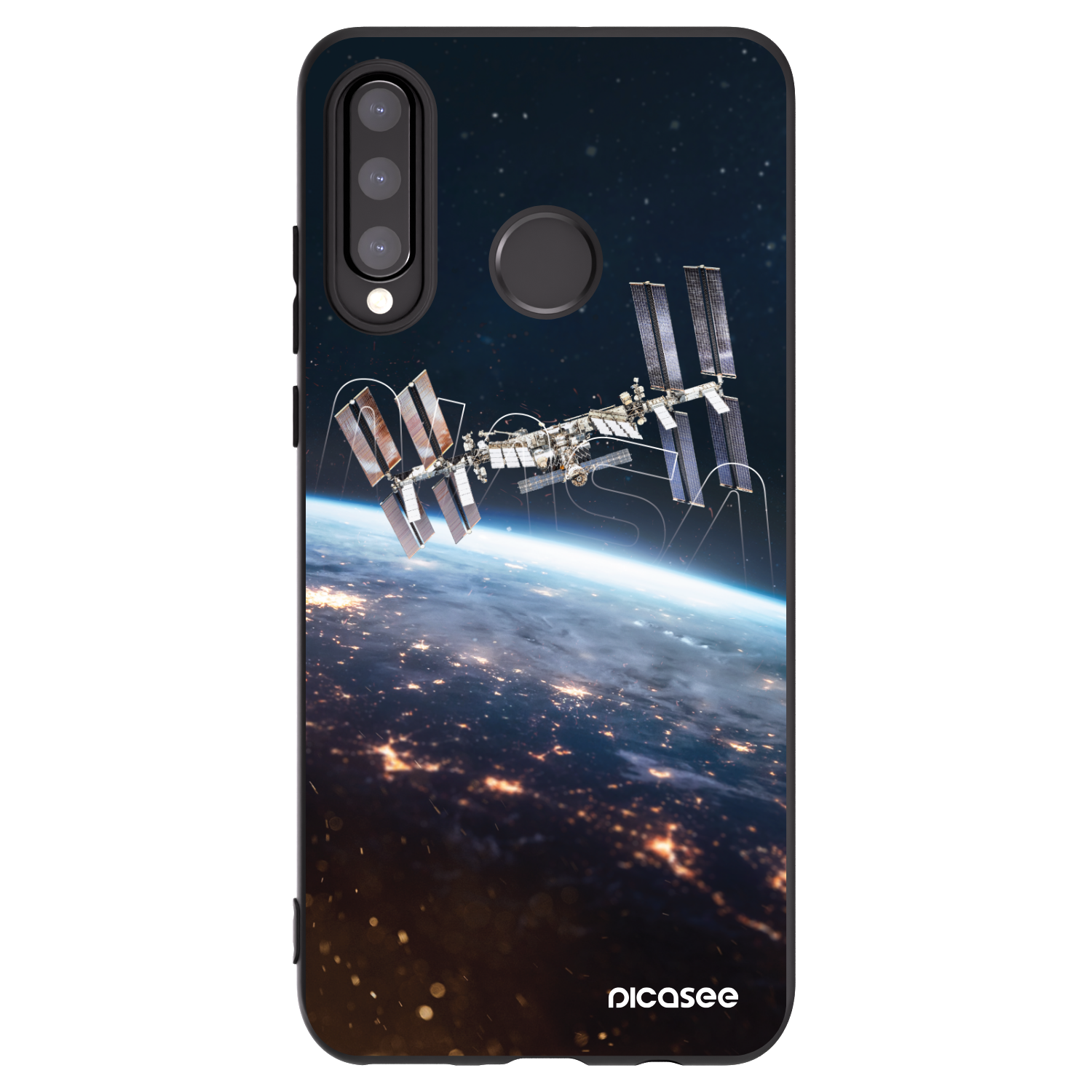 Picasee fekete szilikon tok az alábbi mobiltelefonokra Huawei P30 Lite - Station