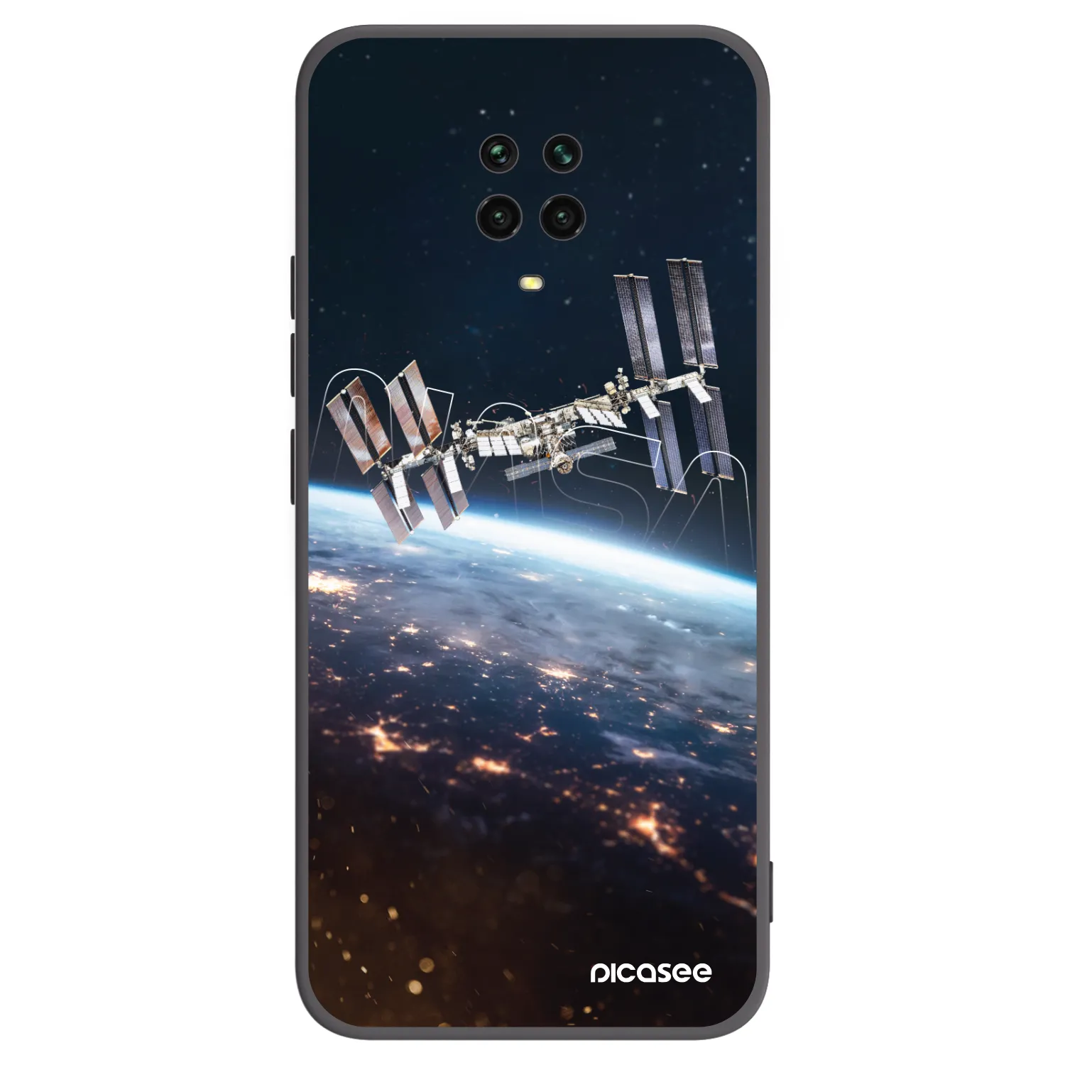 Picasee fekete szilikon tok az alábbi mobiltelefonokra Xiaomi Redmi Note 9S - Station