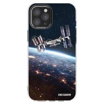 Picasee átlátszó szilikon tok az alábbi mobiltelefonokra Apple iPhone 12 Pro Max - Station