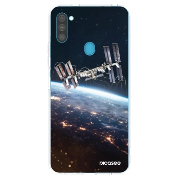 Picasee átlátszó szilikon tok az alábbi mobiltelefonokra Samsung Galaxy M11 - Station