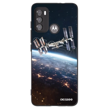 Picasee fekete szilikon tok az alábbi mobiltelefonokra Motorola Moto G60 - Station