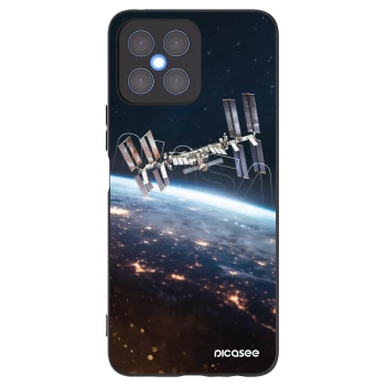 Picasee fekete szilikon tok az alábbi mobiltelefonokra Honor X8 4G - Station