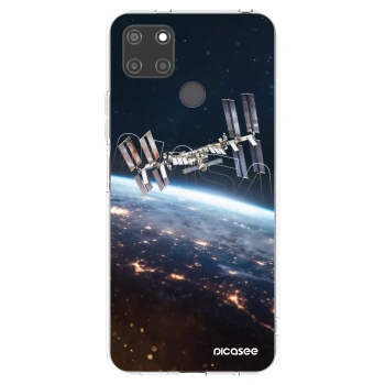 Picasee átlátszó szilikon tok az alábbi mobiltelefonokra Realme C21Y - Station