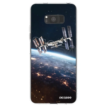 Picasee átlátszó szilikon tok az alábbi mobiltelefonokra Samsung Galaxy S8 G950F - Station