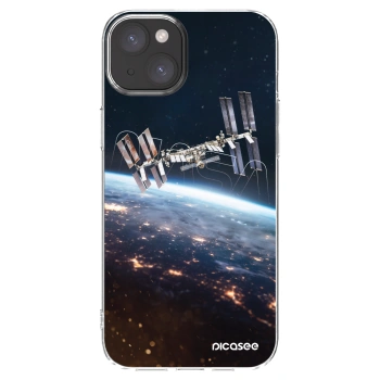 Picasee átlátszó szilikon tok az alábbi mobiltelefonokra Apple iPhone 15 Plus - Station