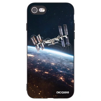 Picasee fekete szilikon tok az alábbi mobiltelefonokra Apple iPhone 7 - Station