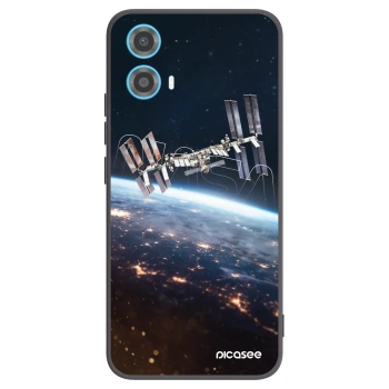 Picasee fekete szilikon tok az alábbi mobiltelefonokra Motorola Moto G34 5G - Station