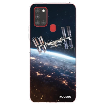 Picasee átlátszó szilikon tok az alábbi mobiltelefonokra Samsung Galaxy A21s - Station